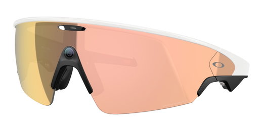 Oakley Sonnenbrille Meta Vanguard 800108 (Glasfarbe: Prizm Braun) weiss - 1 Brille mit Hartschalenetui